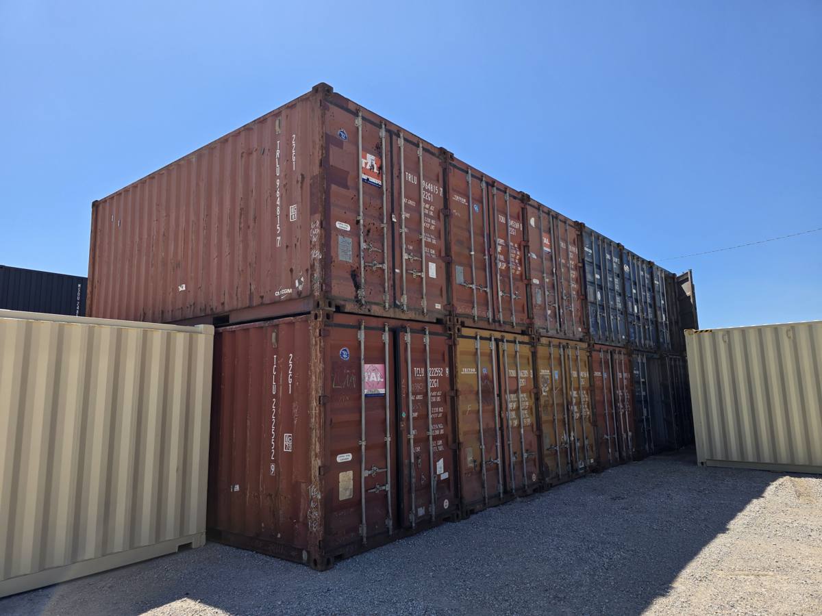 Used 20-foot shipping container
