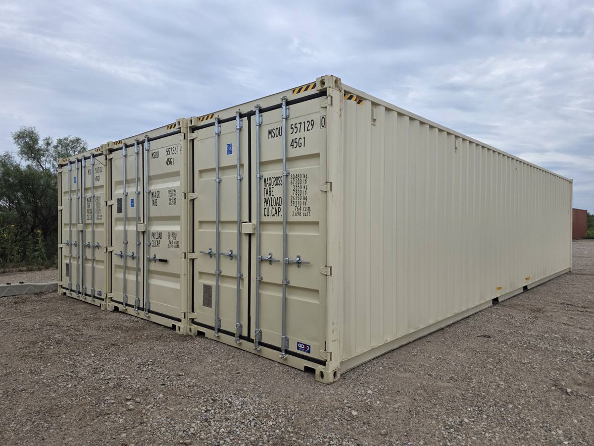 1-Trip 40-foot high cube shipping container