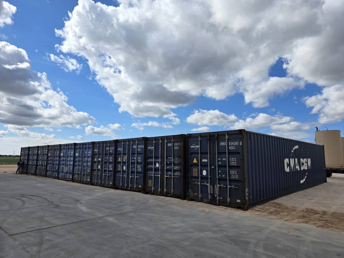 Used 40-foot standard shipping container