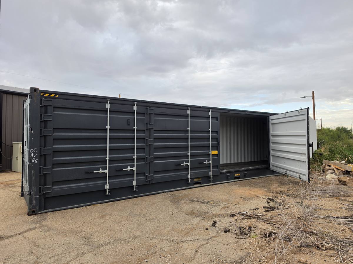 One trip 40-foot high cube full open side container