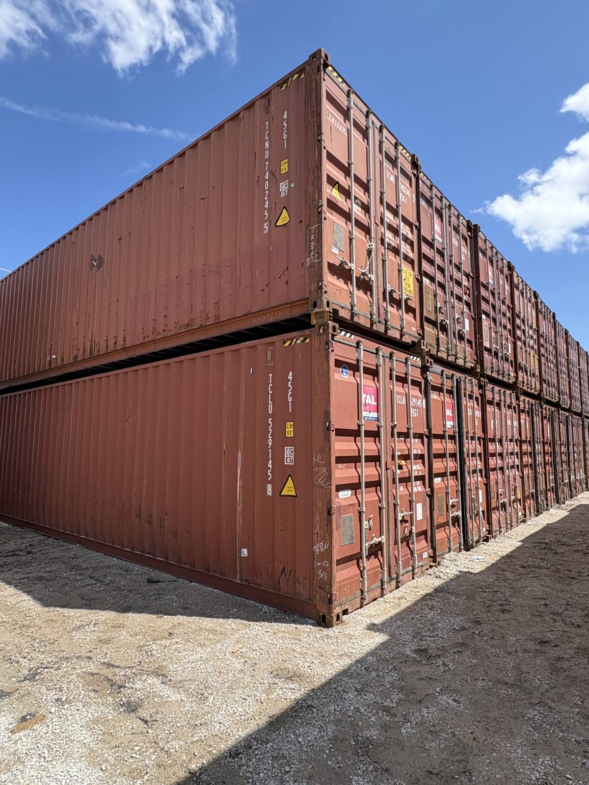 Used 40-foot high cube shipping container
